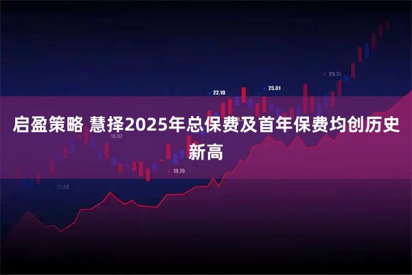 启盈策略 慧择2025年总保费及首年保费均创历史新高